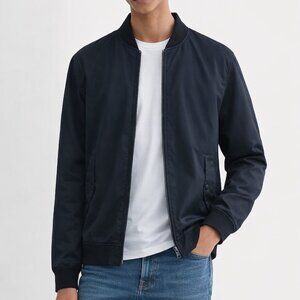 Everlane Men's Cotton Bomber Jacket Black Large